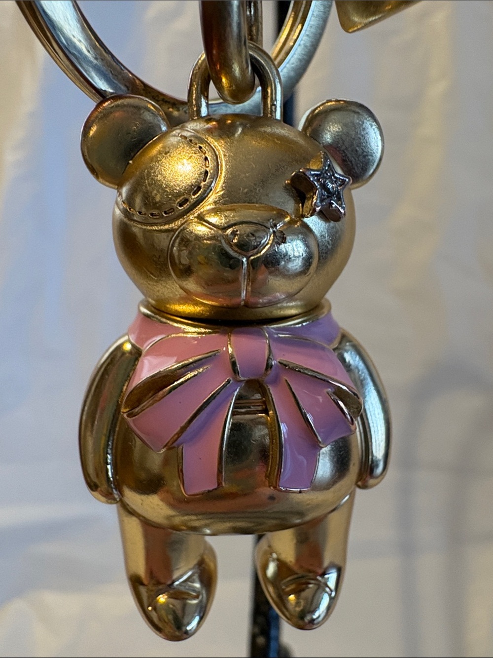 LIKE NEW Coach Bear Keychain - Picture 3 of 8
